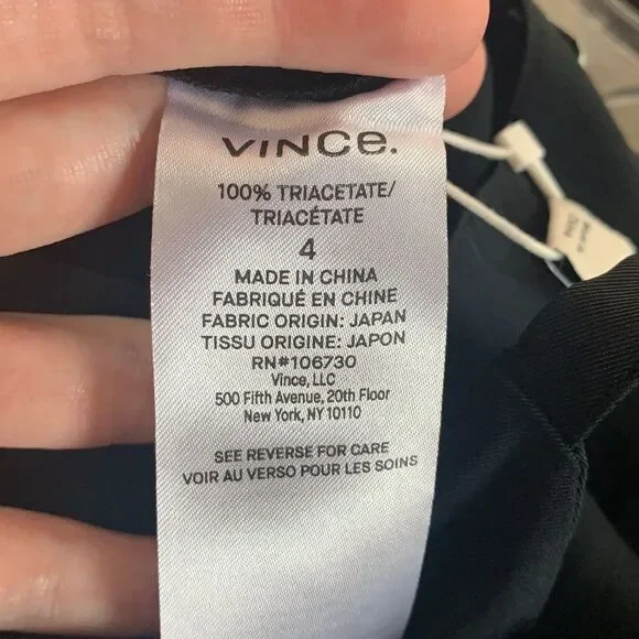 Vince NWT black wide leg jumpsuit